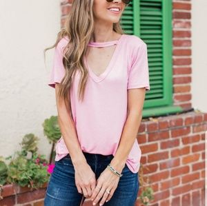 {Socialite} Choker Tee